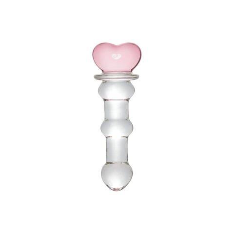 Dildo en verre Beaded Heart Sensual Glass