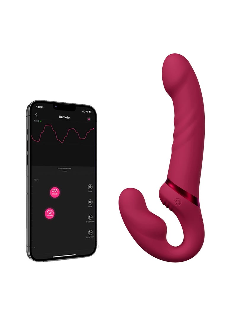 Gode Ceinture sans Harnais Connecté Lapis main product photo