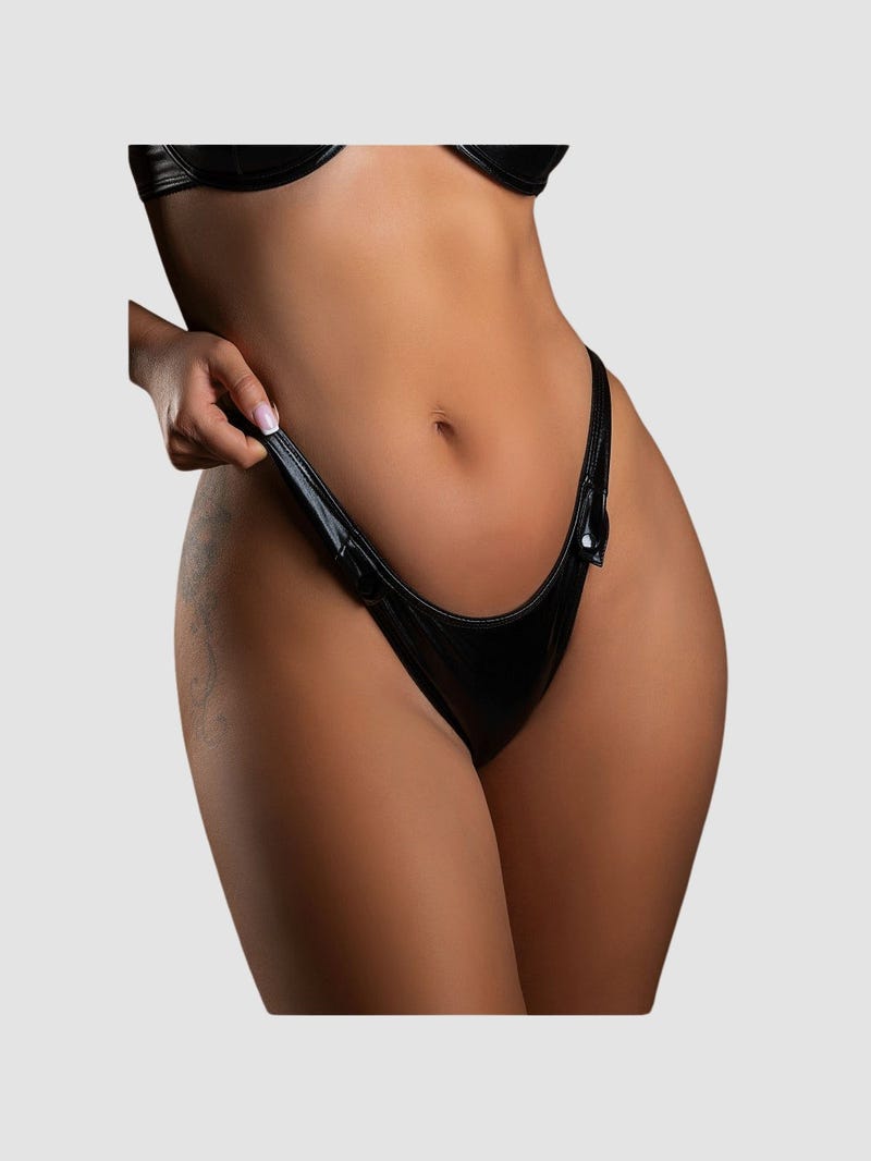 String taille haute Naughty Whispers noir