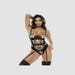 Body porte-jarretelles Nellie Goddess Whisper noir