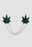 Cache-tétons chaîne Green Weed