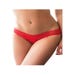 Culotte Ouverte Dentelle Croisée Rouge