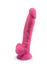 Gode ventouse phospho 17,8 cm Model 1 rose