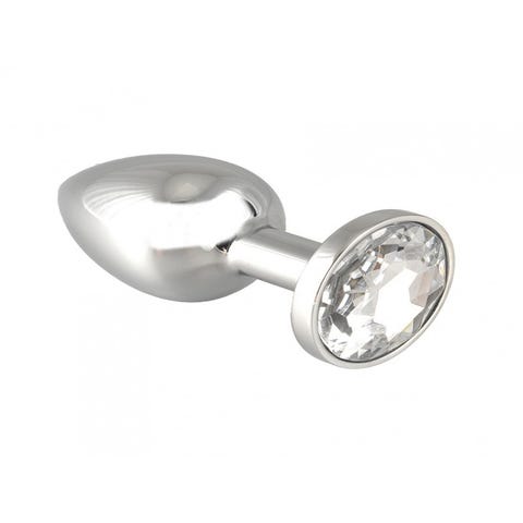 Plug Anale d'Argento con Gioiello Small