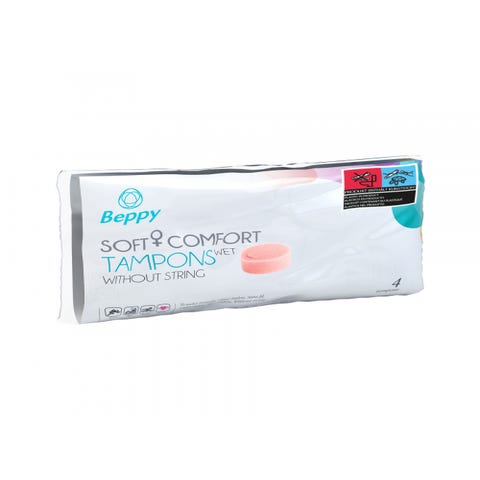 Éponges Menstruelles Soft + Comfort WET Tampons Boîte de 4