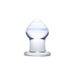 Plug Anale Trasparente in Vetro Amethyst Rain