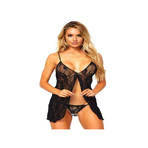 Nuisette Babydoll Romantique Noire
