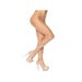 Collant Ouvert Voile Fin Beige