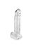 Dildo Ventosa Jelly con Testicoli Trasparente XS