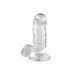 Gode Ventouse Jelly avec Testicules XL Large Transparent