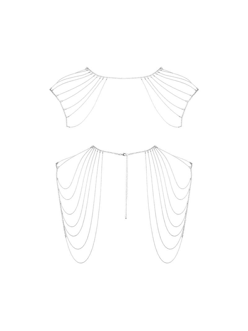 Ornement d'Epaules et Dos en Chainettes Métalliques Magnifique main product photo