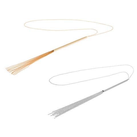 Collier Fouet en Chaînettes Métalliques Magnifique