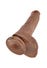 Fallo con Testicoli 25,4 cm King Cock Nero