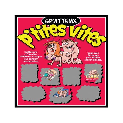 Jeu de Cartes à Gratter P'tites Vites