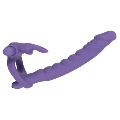 Anneau Vibrant & Gode Ceinture Double Pénétration Los Analos Double Delight