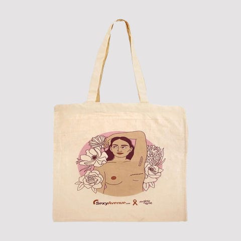 Totebag Octobre Rose SexyAvenue x Eugénie Debesse
