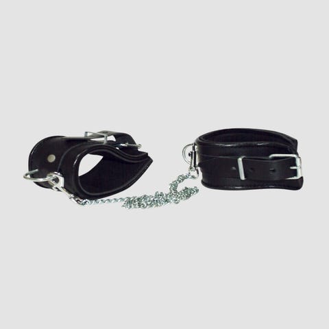 Menottes Chevilles Cuir Leather Ankle Cuffs