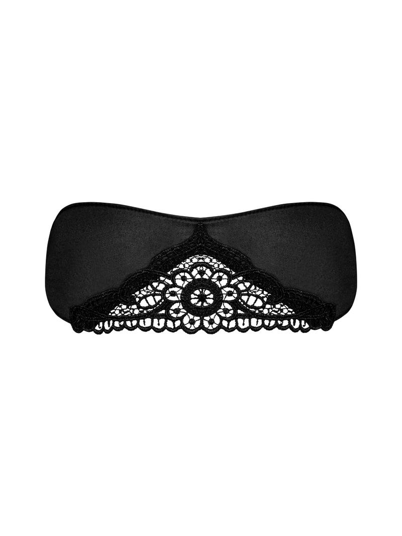 Masque Dentelle Satinia Noir main product photo