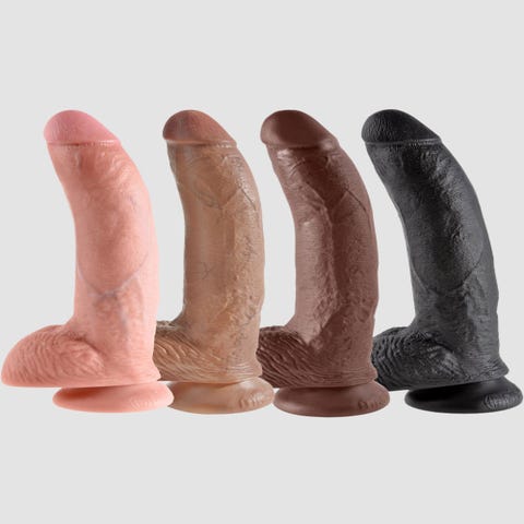 Dildo avec Testicules 22,9 cm King Cock