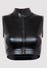 Crop Top Fierce Wetlook Nero