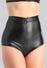 Mutandine Aperte con Zip Fierce Wetlook Nere