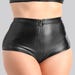 Mutandine Aperte con Zip Fierce Wetlook Nere