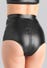 Mutandine Aperte con Zip Fierce Wetlook Nere