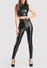 Legging zip effet cuir Fierce