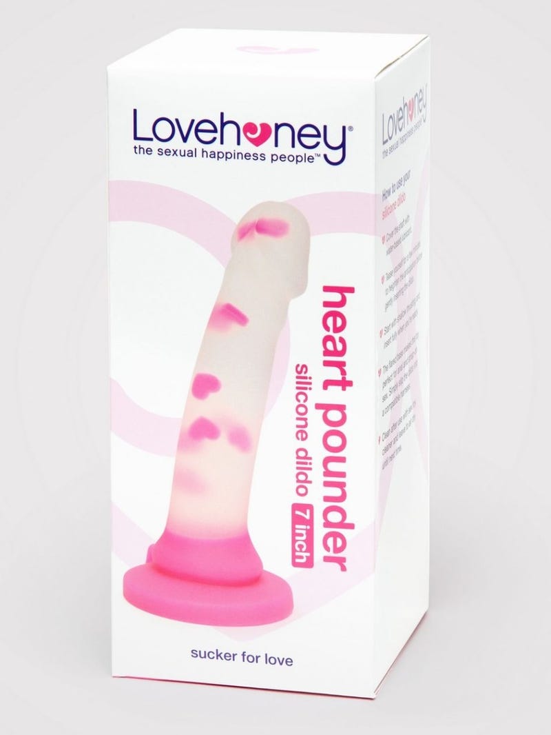 Dildo Ventosa Silicone Heart Pounder