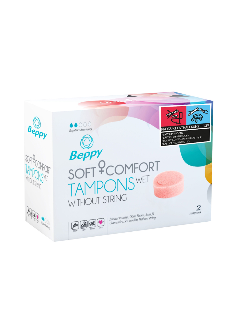 Soft Comfort Tampons Wet Boîte de 2