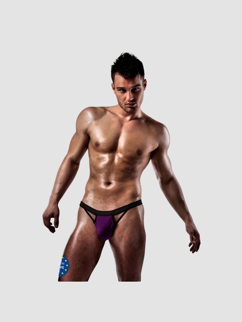 String Violet Bandes Colorées