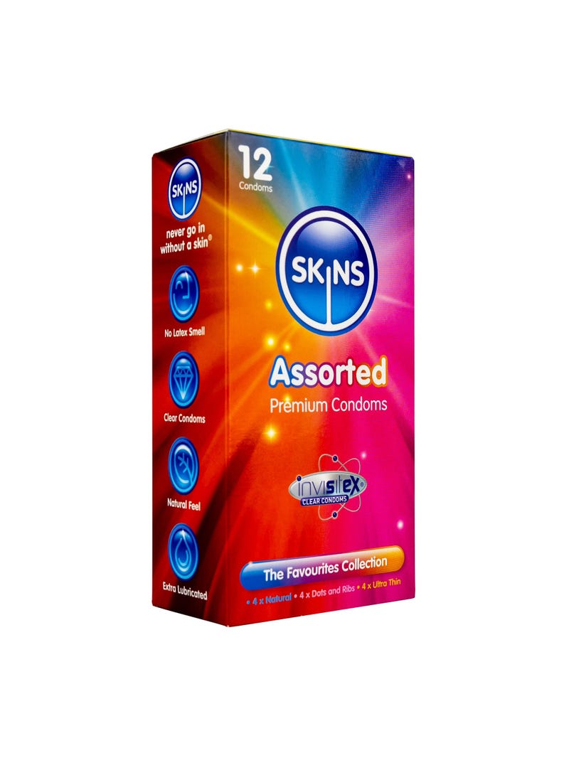 Préservatifs Skins Assortiment Boîte de 12 main product photo