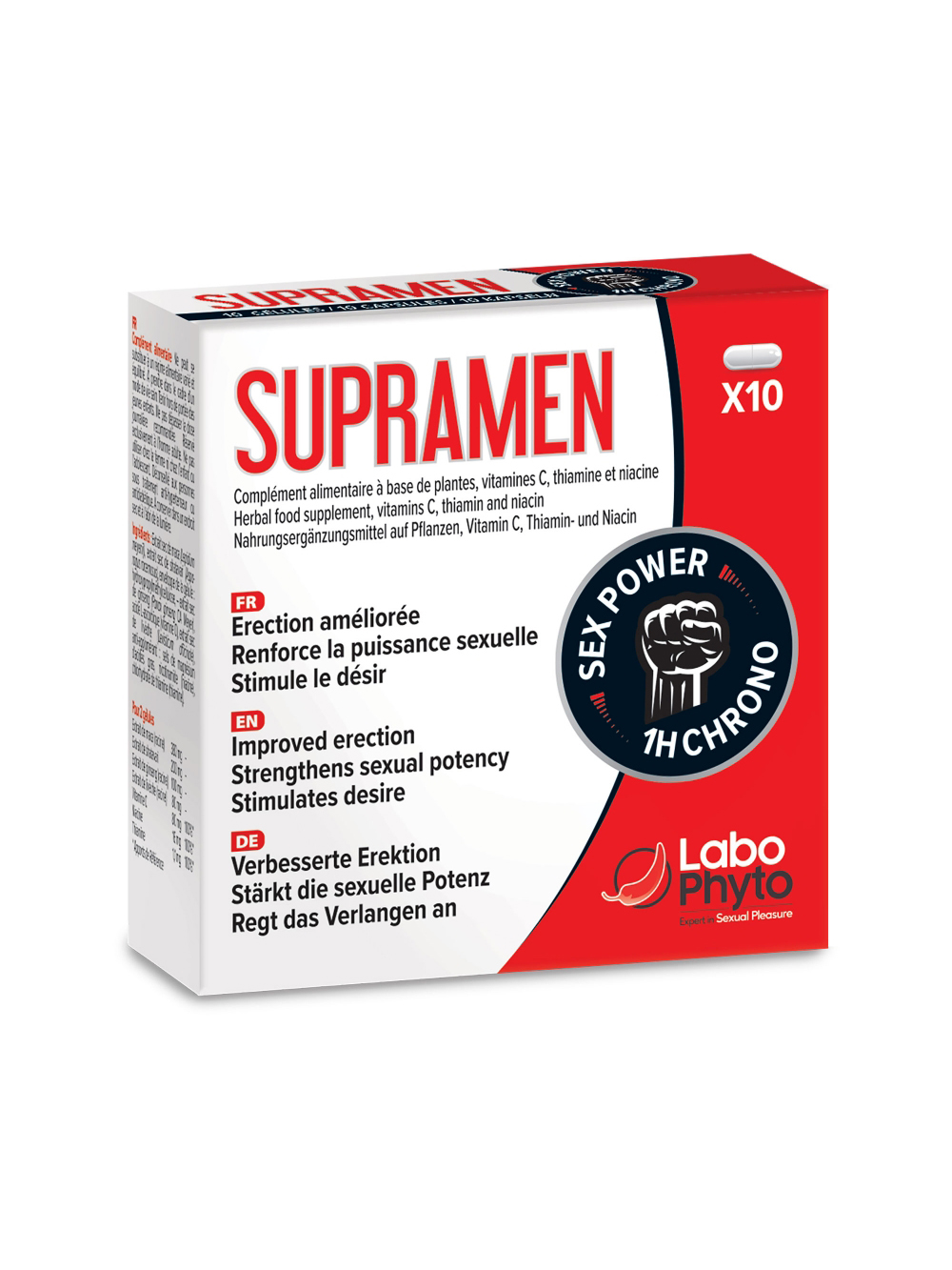 Aphrodisiaque Supramen 10 Gélules