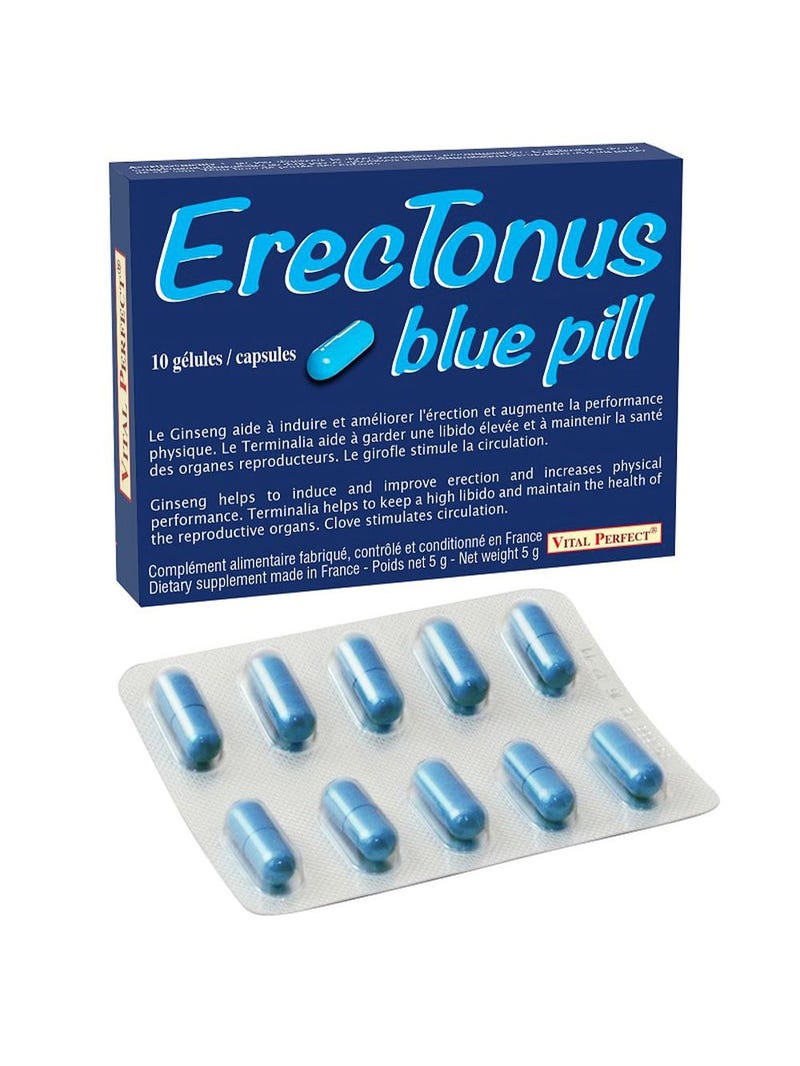 Afrodisiaco ErecTonus Blue Pill x10 Capsule main product photo