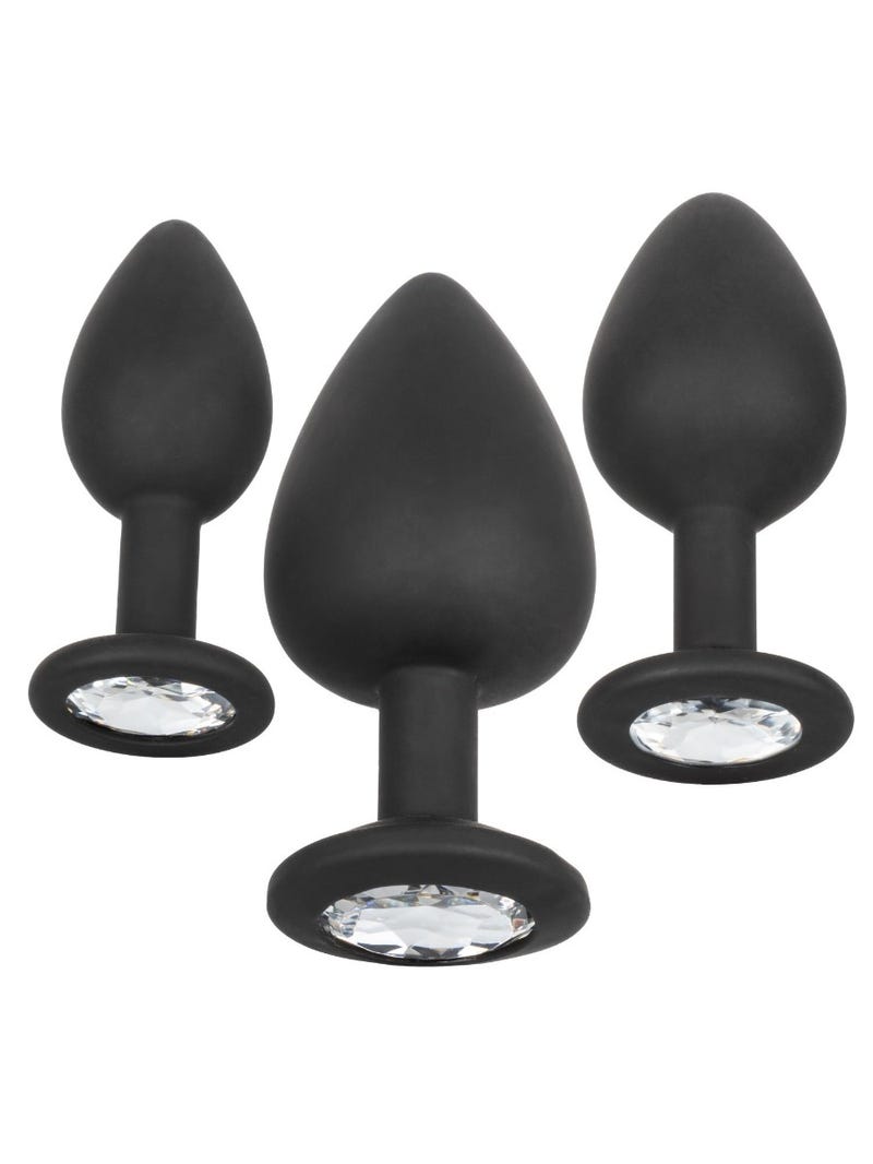 Kit 3 Plugs Anal Bijou Silicone Gem Anal Kit main product photo