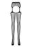 Collant Porte-Jarretelles et Bas S307 Noir