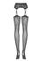Collant Effet Porte-Jarretelles S206 Noir