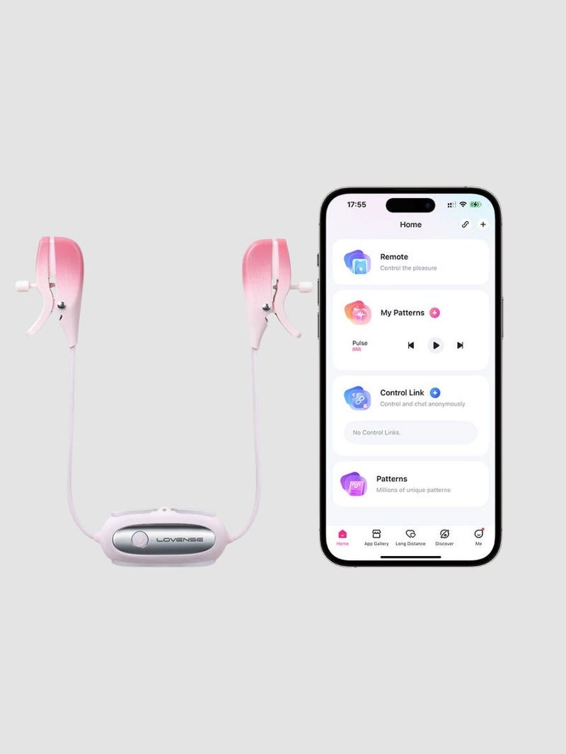 Pinces à Tétons Vibrantes Connectées Lovense Gemini