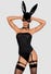 Costume Bunny 4 Pezzi Nero