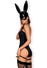 Costume Bunny 4 Pezzi Nero